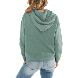 Sweat à capuche oversize rose pour femme avec impression en relief West Hoody Must Again - Product Image 6