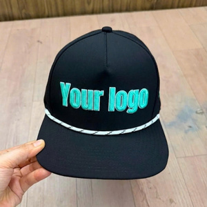 Baseball Cap <b>Hat</b> For Men And Women Customize Embroidery Structured Outdoor Rope <b>Hat</b> With Embroidery Laser Cut Holes <b>Waterproof</b> - Product Image 1