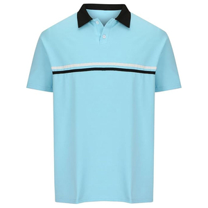 Chemises de golf pour hommes Rosenberg TX US, stock local, 92% polyester, 8% élasthanne, UPF50+, jersey imprimé, fermeture éclair, séchage rapide, coupe ajustée - Product Image 6