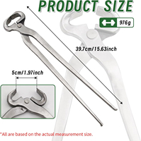 Coupe-ongles professionnels pour chevaux en acier inoxydable, outil de soin des sabots, poignée ergonomique, équipement vétérinaire durable pour l'élevage