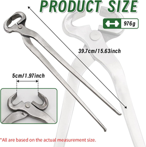 Cortauñas Profesional de Acero Inoxidable, Herramienta Ergonómica para el Cuidado de Pezuñas, Equipo Veterinario Duradero para Granja - Product Image 2