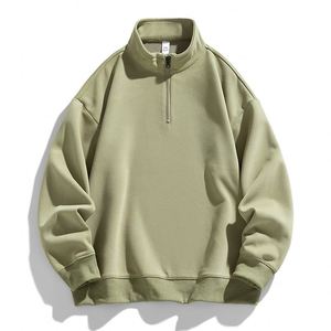 Sudadera Unisex de Alta Calidad en Poliéster y Algodón, Cuello con Cierre de Cremallera, 330g, Resistente al Viento y al Agua, con Logotipo Personalizado en la Parte Posterior del Cuello - Product Image 1