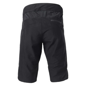 Shorts de cyclisme personnalisés noir et gris, coupe sportive, séchage rapide, en Spandex et Nylon, taille mi-haute, fermeture boutonnée - Product Image 2