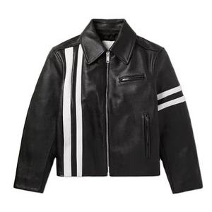 Genuine <b>Sheepskin</b> Bomber Leather <b>Jacket</b> Men Motorcycle Leather <b>Jackets</b> Brown Color Mens Leather Winter <b>Jacket</b> For Men Stand - Product Image 1