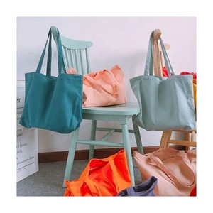 2024 GOTS Approved Customize Name Cotton Woven Ladies Casual Big Capacity Reusable Shopper Sustainable <b>Machine</b> Friendly Tote Bag - Product Image 2