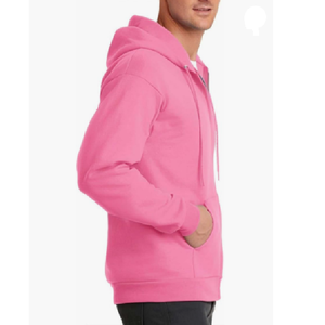 Custom Men's Cotton Fleece Zipper-Up Hoodies Vintage Style Solid Oversized Winter Hip Hop <b>Waterproof</b> Breathable Eco-Friendly - Product Image 2