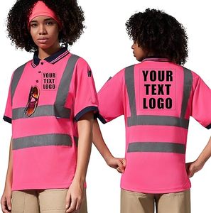 Camisetas de Seguridad de Alta Visibilidad para Mujer, Camisetas Reflectantes para Trabajos de Construcción - Product Image 1
