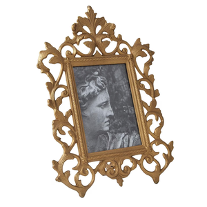 Marco de fotos de metal para interiores elegantes del hogar, elegante marco decorativo para fotos para escritorio de oficina y exhibición de fotos de boda - Product Image 1