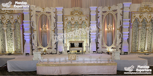Décoration de scène de mariage chrétienne moderne de couleur personnalisée de style asiatique avec fibre de verre légère et taille personnalisée - Product Image 6