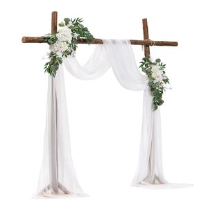 Kit di Fiori Artificiali Bianchi per Arco Nuziale da 2,4 m (Confezione da 3) per Feste - 2 Pezzi di Composizioni Floreali + 1 Pezzo di Decorazione - Product Image 5