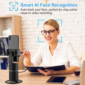 Trípode con Seguimiento Facial Automático para Teléfonos Inteligentes, Rotación de 360 Grados, Sin Necesidad de Aplicaciones, Equipo para Transmisión en Vivo - Product Image 2