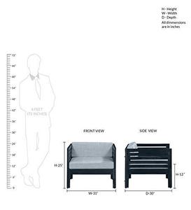 Sofá 1 Sester Hecho de Madera de Teca Sólida de Alta Calidad con Acabado Marrón para Uso en Interiores o Exteriores. - Product Image 6