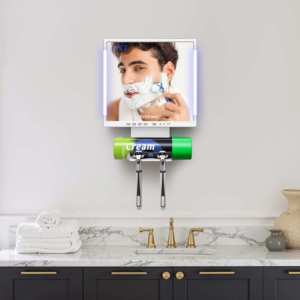 Espejo de Baño con Radio, Altavoz Inalámbrico y Luz LED con Reloj - Product Image 5
