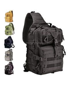 Sac à dos tactique compact à dos souple avec fermeture éclair, compartiment intérieur tactique, grande capacité, en polyester - Product Image 1