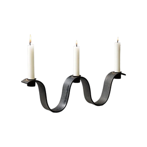 Candelabro Decorativo de Aluminio Dorado para Decoración de Mesa Navideña - Product Image 6