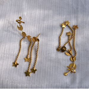 Brass Synthetic Ear <b>cuff</b> <b>Earrings</b> 18K Gold Plated <b>Earrings</b> Handmade Women Jewelry for Everyday wear For Girls And Women - Product Image 5