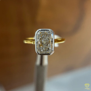 Bague en diamant de laboratoire, alliance éternelle, bague en argent sterling 925, bijoux de mariée de luxe, bague en diamant faite à la main, bijoux fins pour femmes - Product Image 1
