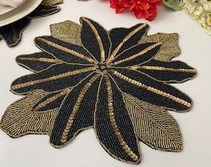 American Flag Embroidered <b>Beaded</b> Luxury High Quality <b>Placemat</b> Washable Eco-Friendly Handmade Customizable Home Decor Floral - Product Image 5