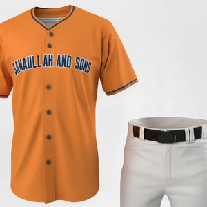 Ensemble de maillots de baseball personnalisés pour équipes, hommes et femmes, respirant, léger, vêtements de sport, fournisseur en gros, OEM - Product Image 1