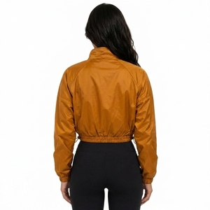 Modern Oversized Nylon Cropped Windbreaker <b>Jacket</b> Unisex Custom Logo Wholesale - Product Image 2