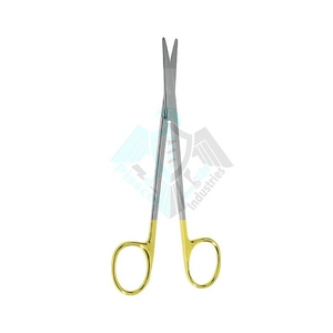 Ciseaux Metzenbaum sur mesure émoussés droits 14 cm TC matériel japonais en acier inoxydable - Product Image 1