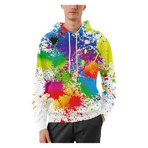 Sweat-shirt à capuche unisexe avec imprimé galaxie 3D réaliste, streetwear décontracté avec grande poche avant, doux et confortable - Product Image 2