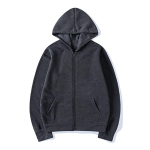 Alta calidad 100% algodón Oversize Unisex Custom Logo Zip Up Hoodie Plain Blank Full Zip Up Hoodie para mujer - Product Image 4
