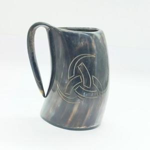 Medieval Party Accessories and Unique Gift Collection Crafted by Skilled <b>Makers</b> Large Natural Horn Tankard Drinking Mug - Product Image 4