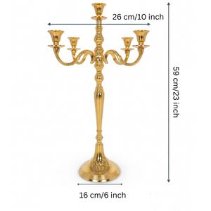 Wholesale Luxury Gold Table Decor <b>Candle</b> Stand & Holders for Christmas Home Decoration <b>Dinner</b> Wedding Decorations - Product Image 3
