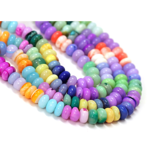 Perles Rondelles Multi-Opales : Artisanat de Bijoux en Pierres Précieuses de Qualité (15 pouces) - Product Image 1