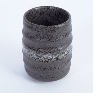 Customized Reactive Glaze <b>Ceramic</b> Tea Tumbler <b>Cup</b> 6x9cm Asian Zen Solid Microwave and Dishwasher Safe for Restaurants - Product Image 4