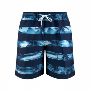 Short de bain pour homme 2026, best-seller, séchage rapide, respirant, uni, avec cordon de serrage et doublure en maille, 100 % polyester - Product Image 2