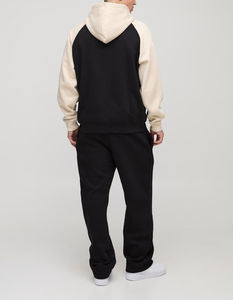 Nuevo chándal de hombre 2026, 100% algodón, con cremallera, logotipo personalizado impreso en DTF, ropa urbana cómoda, estilo hip hop, conjunto de 2 piezas. - Product Image 3