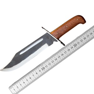 Couteau de chasse professionnel Bowie A&M Enterprises en acier inoxydable, pointe tombante, 14 pouces, manche en bois, OEM - Product Image 6