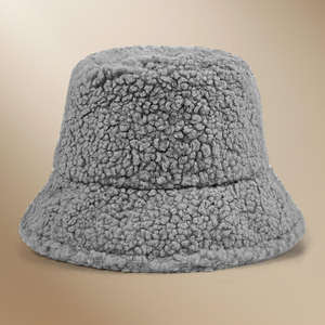 Sombrero de Pescador SIDDIQUI HOSINEX para Mujer, de Piel Sintética, Laminado, Casual, de Felpa, Sin Costuras, Teñido, Lavado, Desgarrado, con Lazo, para Invierno - Product Image 2