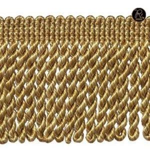 Light Gold Bullion Fringe Trim for Embroidery and Fashion Designing Tassel <b>Lace</b> for Saree Blouse Lehenga Border and Craft Use - Product Image 3
