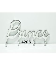 Export Quality Metal <b>Wall</b> <b>Hooks</b> 4-<b>Hook</b> Aluminum Modern Hanging Rack for Coats <b>Keys</b> Stylish Home Organizer India - Product Image 4