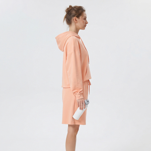 <b>Women's</b> Oversize Sweat Tracksuit <b>Set</b> Casual 100% Polyester Loose Fit Baggy Winter LonG Sleeve Two Piece Sweat <b>Short</b> <b>Set</b> Ladies - Product Image 3
