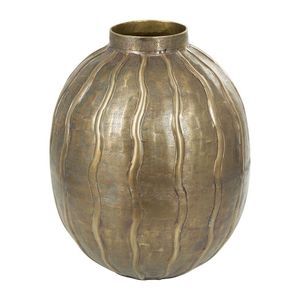 Ensemble de 4 vases en métal martelé argenté, décoration de table contemporaine, faits à la main - Product Image 6
