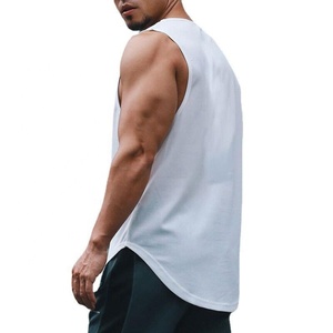 2025 Custom Herren Sommer Gym Tank Tops Großhandel Übergroße Fitness Wear <span class=keywords><strong>Stringer</strong></span> Weste mit <span class=keywords><strong>Plain</strong></span> <span class=keywords><strong>White</strong></span> Muscle Fit Casual Style - Product Image 6
