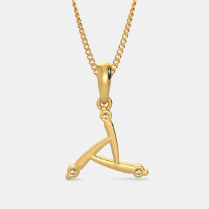 Collier pendentif cercle en or jaune avec diamant de laboratoire - Product Image 5
