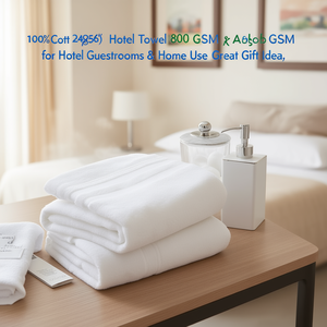 Toalla de Hotel 100% Algodón 28x56 Pulgadas, 800 GSM, Suave y Absorbente para Habitaciones de Hotel y Uso Doméstico, Excelente Idea de Regalo - Product Image 3
