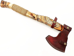 Tête de marteau en acier à haute teneur en carbone de qualité supérieure avec manche en bois de rose et revêtement en cuir et poignée - Product Image 4