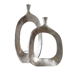 Vase à fleur personnalisé en aluminium de luxe Vase en métal décoratif de table de haute qualité pour les mariages d'Inde - Product Image 1