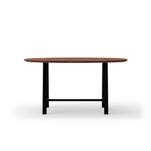 Table de bar de restaurant haut de gamme avec plateau en bois massif et base en métal robuste, mobilier moderne pour café, pub, hôtel, cuisine, bar à domicile, mobilier commercial - Product Image 2