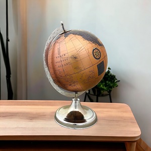 Globo Terráqueo Giratorio con Base de Acero Inoxidable, Decoración Educativa para Escritorio, Adorno Decorativo para Mesa, Regalo para el Hogar, Oficina o Estudio - Product Image 4