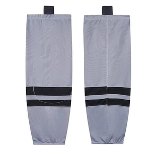 Chaussettes de hockey sur glace personnalisées à faible MOQ avec logo d'équipe, sublimées, respirantes, pour l'entraînement estival, avec bordure élastique extensible, 100 % polyester - Product Image 5