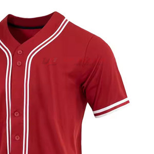 New Design High Quality Quick Dry Breathable Baseball Jersey Short Sleeve for Online Sale Wholesale Cheap Price - Product Image 4