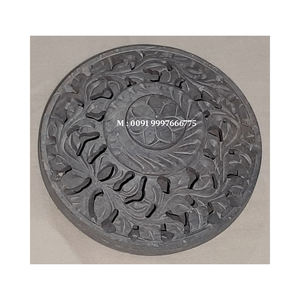 Round Shape Natural Soapstone Carving Potpourri <b>Box</b> Handmade <b>Floral</b> Carving Design With Glossy Surface Used For Gifting Purpose - Product Image 6