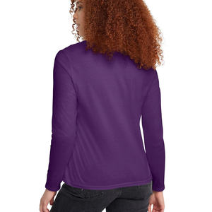 Camiseta Duradera de Manga Larga para Mujer, Transpirable, Cómoda, Corte Ajustado, Informal, Lisa, Hecha en Pakistán, Cuello Redondo, Talla Grande, Diseño Sólido - Product Image 2